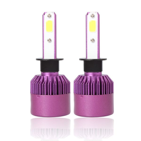 kongyide car light h1 110w 16000lm 6000k fog light cob led kit chip auto car headlights kit driving bulbs lamps dropship f21